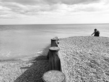 Tourists on beach