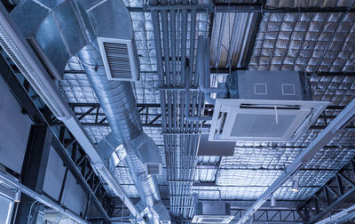 Low angle view of ceiling in factory