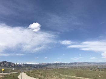 Scenic view of landscape against sky