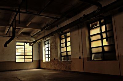 Low angle view of an abandoned building