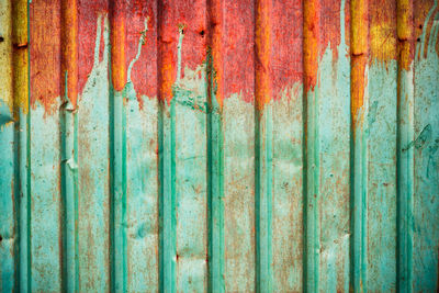 Full frame shot of old wooden fence