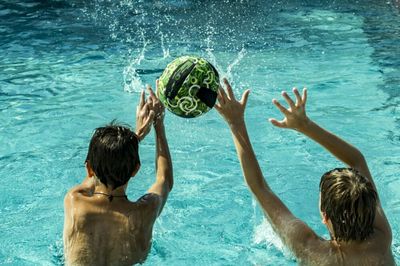 People in swimming pool