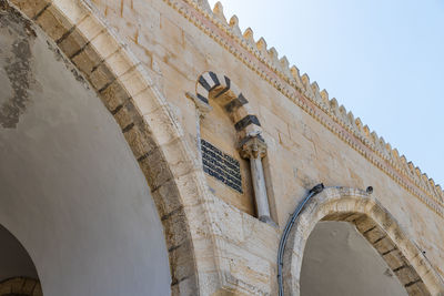 Low angle view of historical building against sky