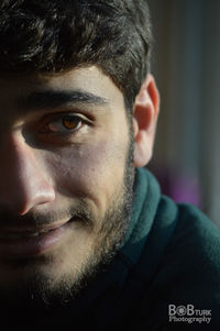 Close-up portrait of young man