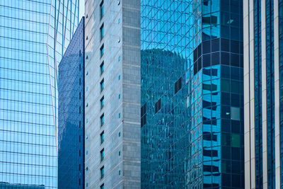 Full frame shot of modern glass building