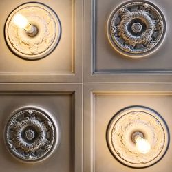 Close up of electric lamp