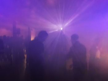 People enjoying at night