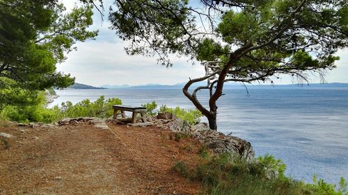 Scenic view of calm sea against sky