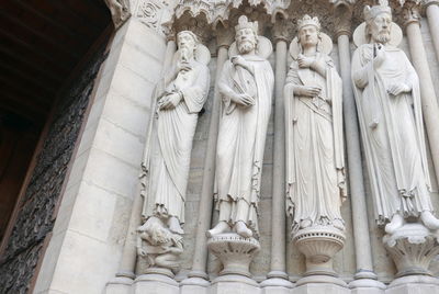 Low angle view of statues