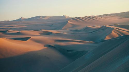 Aerial view of desert