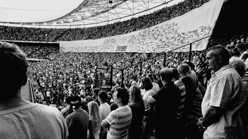 People at stadium