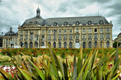 Exterior of historic building against sky