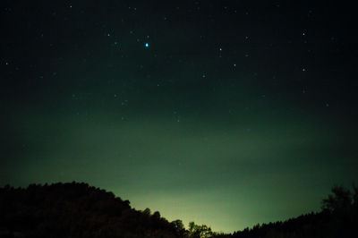 Low angle view of moon in sky