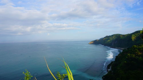 Scenic view of sea against sky