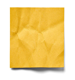 Yellow text on paper