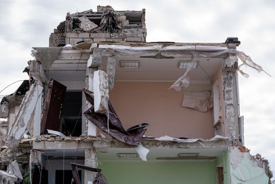 Low angle view of old building