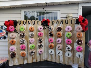 Multi colored candies for sale in market