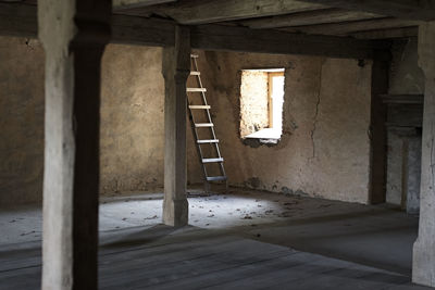 Interior of abandoned home