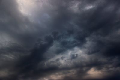 Low angle view of storm clouds in sky