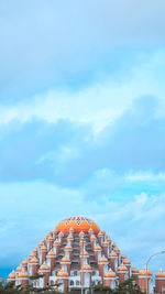 Low angle view of buildings against sky