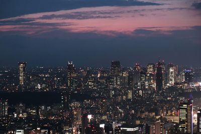 High angle view of cityscape 