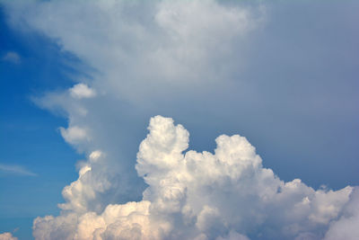 Low angle view of clouds in sky