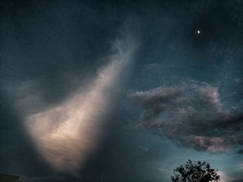 Low angle view of storm clouds in sky