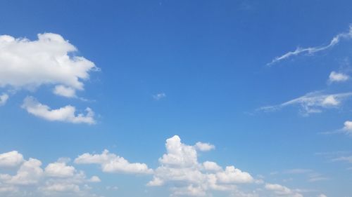 Low angle view of clouds in sky