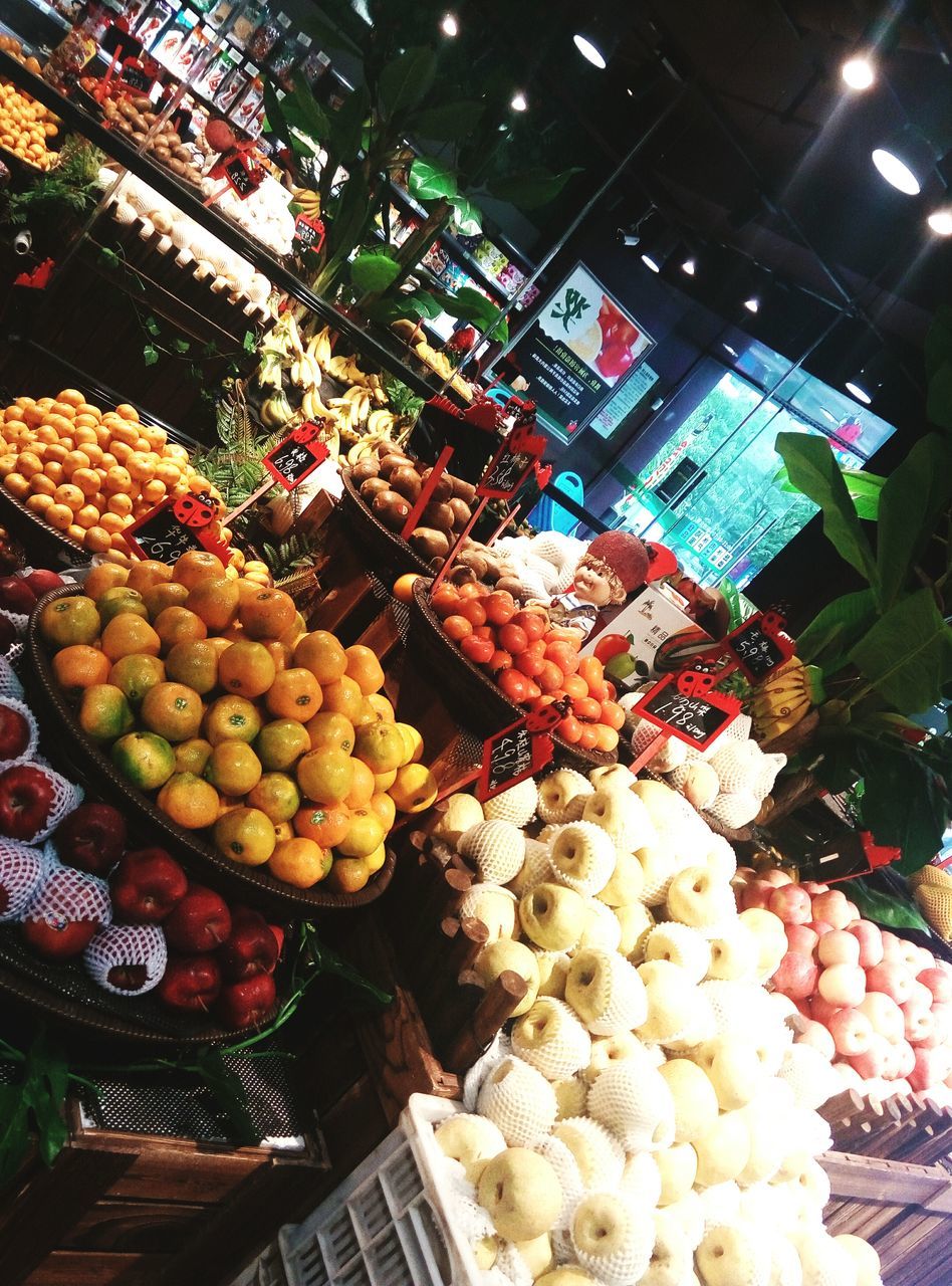 FRUITS FOR SALE IN MARKET