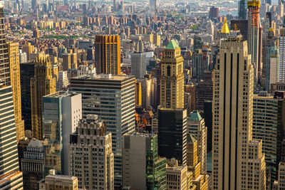 Aerial view of buildings in city