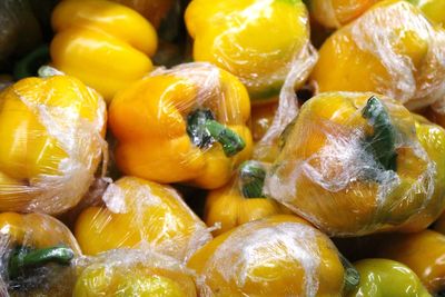 Full frame shot of fruits for sale in market