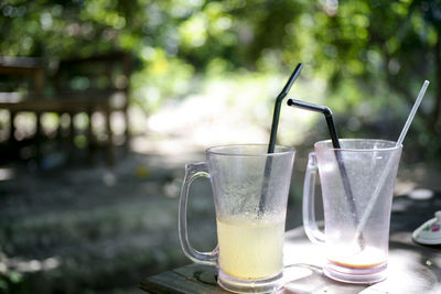 Close-up of drink on table