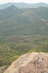 High angle view of valley