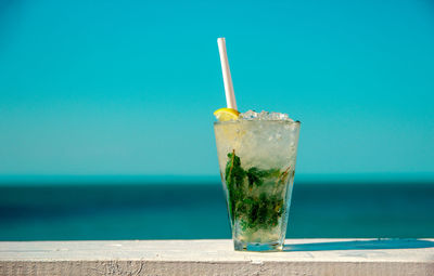 Close-up of drink on table