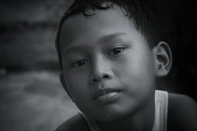 Close-up portrait of boy