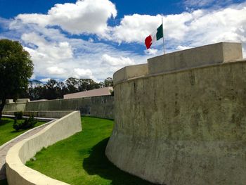 View of built structures against the sky