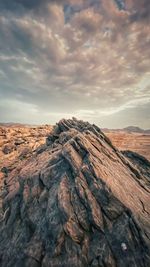 Scenic view of rocky mountains against sky