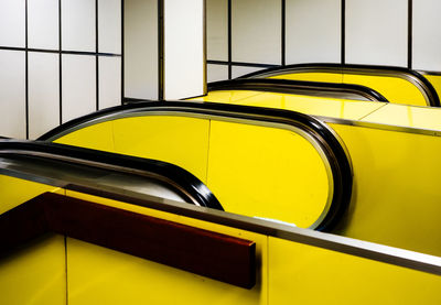 Close-up of yellow car