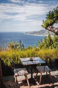 Scenic view of sea against sky