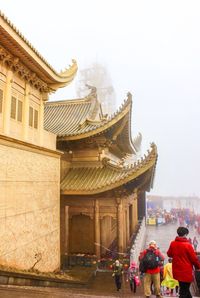 Tourists at temple