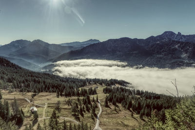 Scenic view of landscape against sky