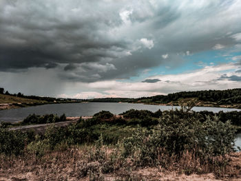 Scenic view of landscape against sky