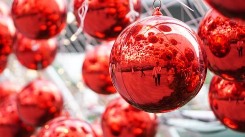 Close-up of christmas decoration