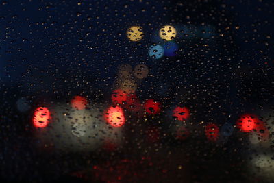 Raindrops on glass window