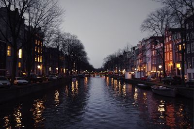 Canal along buildings