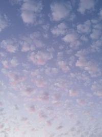 Full frame shot of clouds