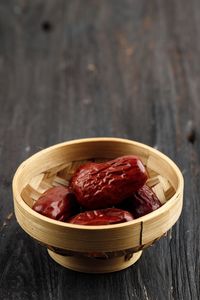 Close-up of food in bowl on table