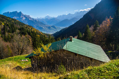 Sallanches in la charmette in haute savoie in france