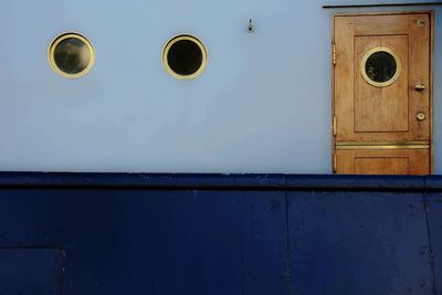 Closed ship door