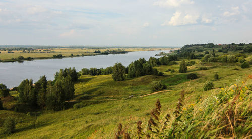 Scenic view of landscape against sky